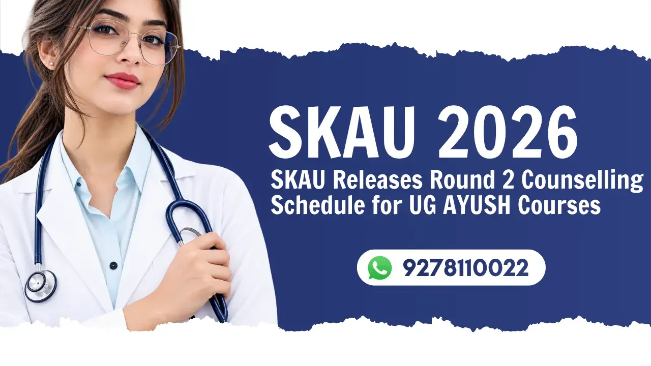 SKAU Releases Round 2 Counselling Schedule